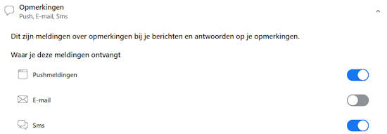 Instellingen voor meldingen aanpassen Instellingen voor meldingen aanpassen